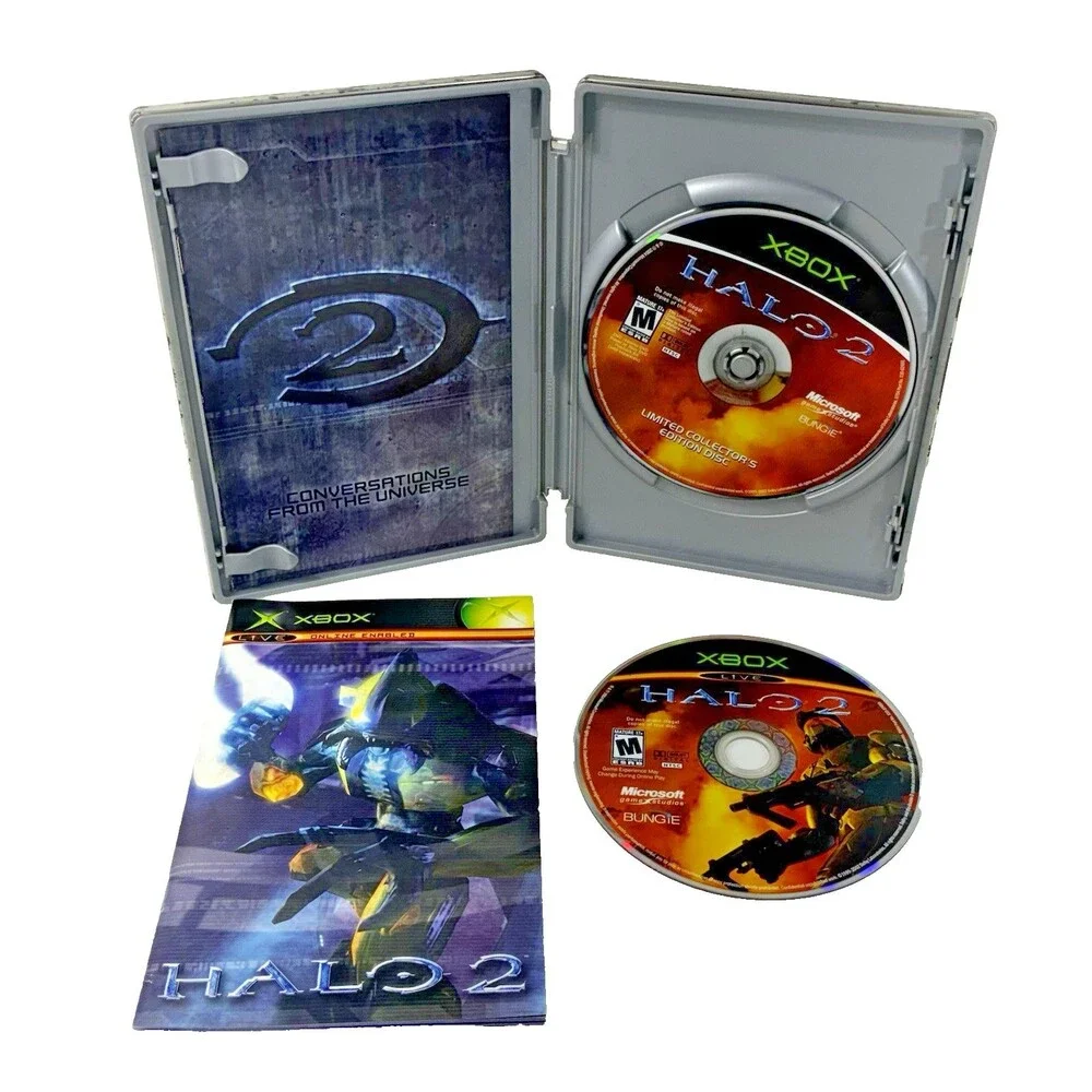 Halo 2 Limited Collector’s Edition Microsoft Xbox Vintage Steel Case Complete
